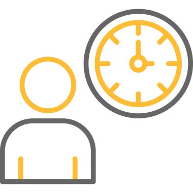 vektör biçiminde iş yönetimi düz simgesi