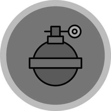 Moda Biçimli Bomba Simgesi İzole Arkaplan