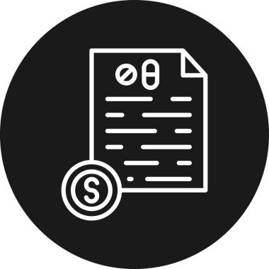 Dolar ile belgenin vektör simgesi