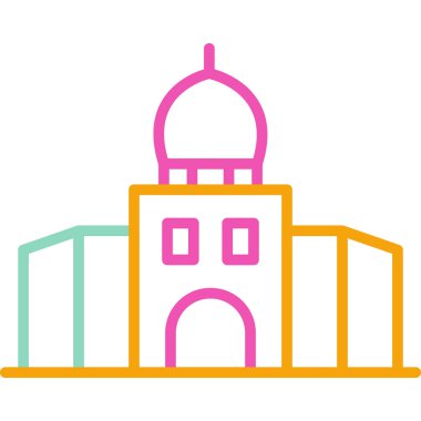 Bina. Web simgesi basit tasarım