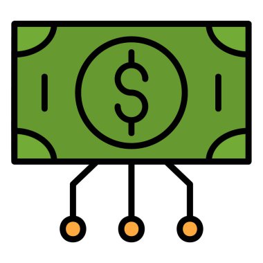 para dolar simgesi, vektör tasarımı