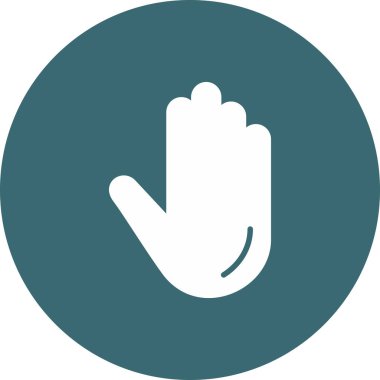 El hareketi simgesi vektör illüstrasyonu