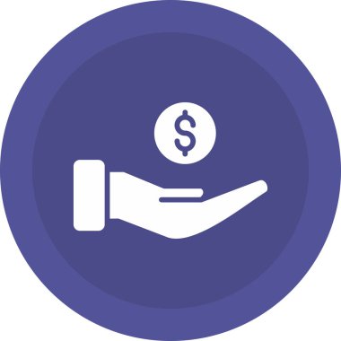 Bozuk para. Web simgesi basit illüstrasyon