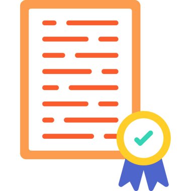diploma. Web simgesi basit illüstrasyon