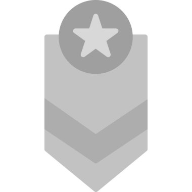 Rozet simgesi, vektör illüstrasyonu