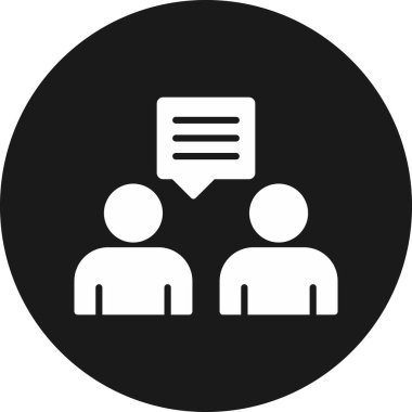 konuşma vektörü illüstrasyonu, simge vektörü