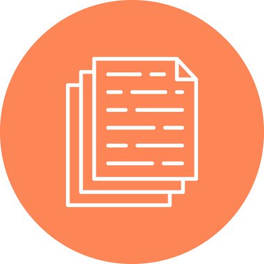 Belge. Web simgesi basit illüstrasyon