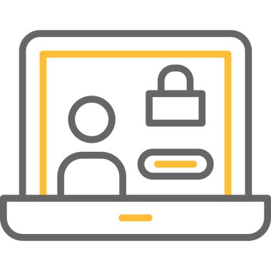 İnternet güvenlik koruma ikonu. Beyaz arkaplanda izole edilmiş web tasarımı için ana güvenlik koruma vektör simgesi