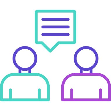 İş insanları simgesinin vektör illüstrasyonu