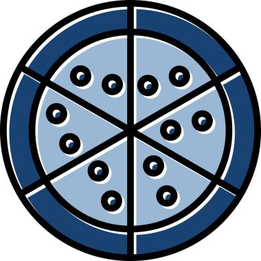 pizza. Web simgesi basit illüstrasyon