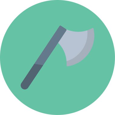 Axe Basit Vektör Simgesi İllüstrasyonu