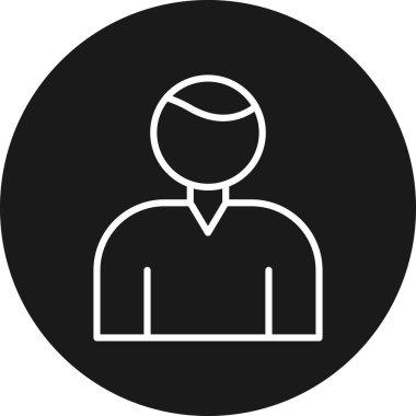 İnsan simgesinin vektör illüstrasyonu