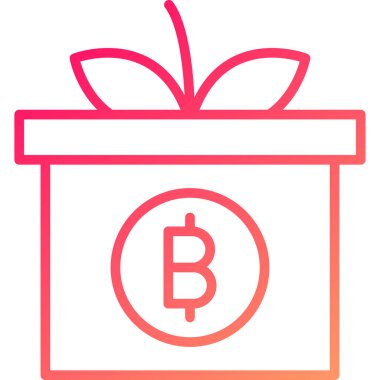 Hediye. Web simgesi basit illüstrasyon