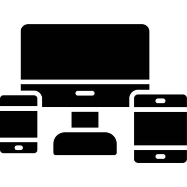 Beyaz arka plan üzerinde akıllı telefon simgesi