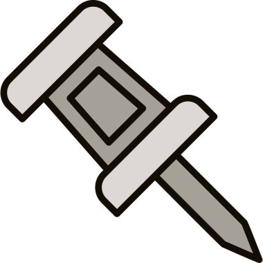 Gördüm. Web simgesi basit illüstrasyon