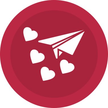 Aşk kalp vektör simgesi