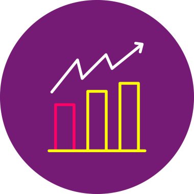 grafik simgesinin vektör illüstrasyonu