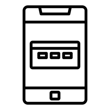 Cep telefonu satırı simgesi