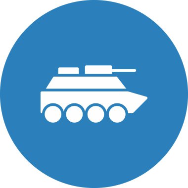 Tank Simgesi Moda Biçiminde İzole Arkaplan