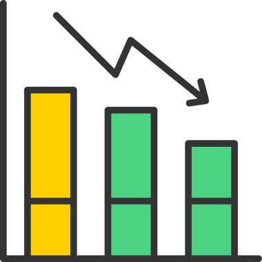 bar çizelgesi vektör simgesi