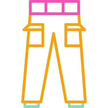 Kıyafetler. Web simgesi basit illüstrasyon