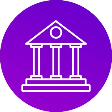 banka simgesi vektör illüstrasyonu