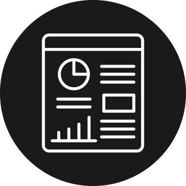 belge simgesi, vektör çizimi