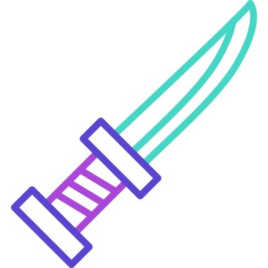 Kılıç. Web simgesi basit illüstrasyon