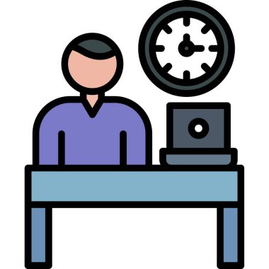 Masa. Web simgesi basit illüstrasyon