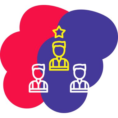 takım çalışması ikon vektör illüstrasyonu