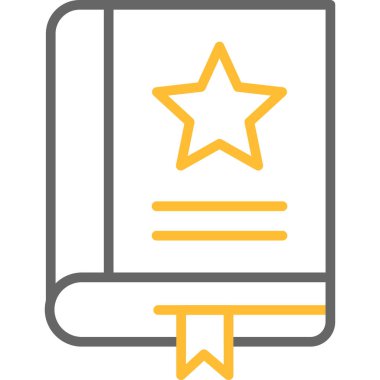 Kitap. Web simgesi basit illüstrasyon