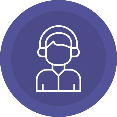 Maskeli bir adamın vektör çizimi