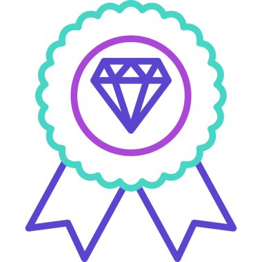 Madalya. Web simgesi basit illüstrasyon