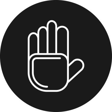 Siyah bir simgenin vektör illüstrasyonu