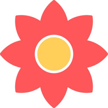 çiçek simgesi vektör illüstrasyonu