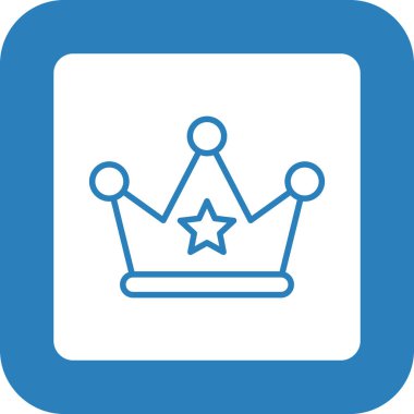 Taç simgesi olan bir tacın vektör çizimi