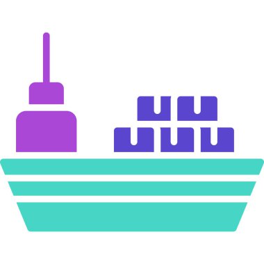 Gemi. Web simgesi basit illüstrasyon