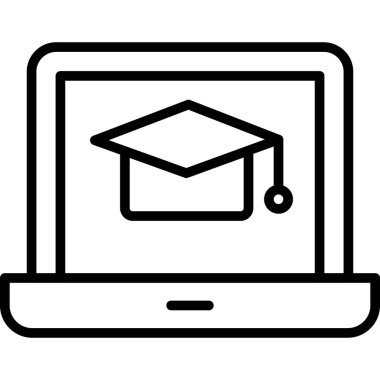 Online eğitim. Basit tasarım.