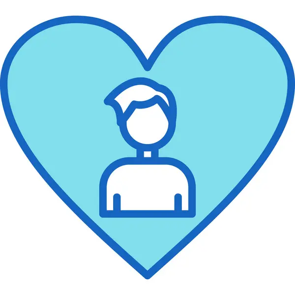 Kalp simgesi, vektör illüstrasyonu basit tasarım