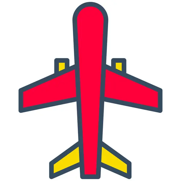 Moda tarzında izole edilmiş uçak simgesi