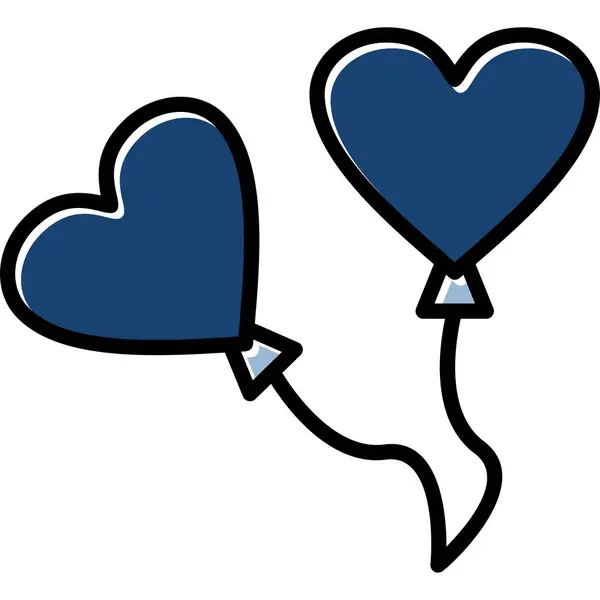 Balonlar aşk ikonunu severler - romantizm kategorisinde