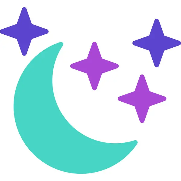 Ay. Web simgesi basit illüstrasyon