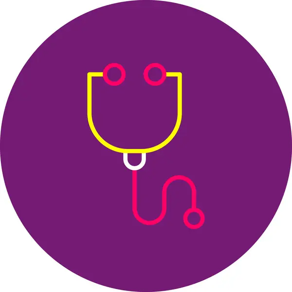 Stetoskop simgesinin vektör çizimi