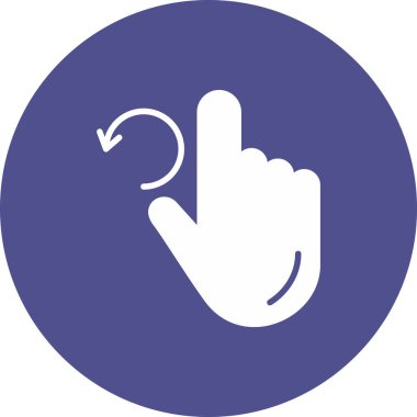 Parmak. Web simgesi basit illüstrasyon