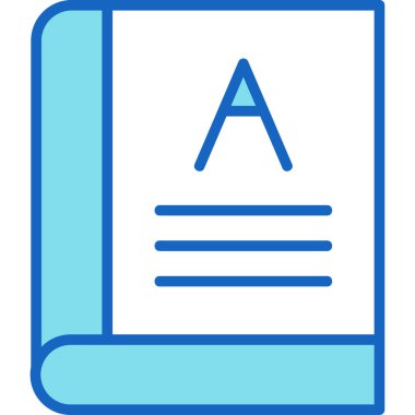 kitap simgesi, vektör illüstrasyonu