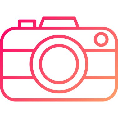 Kamera. Web simgesi basit illüstrasyon