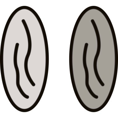 Bir çift insan ayak izinin vektör çizimi