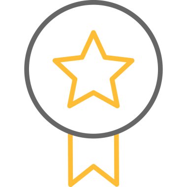 yıldız ödül vektör çizgisi simgesi