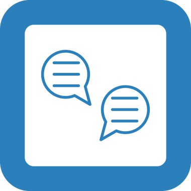 Sohbet simgesi vektör illüstrasyonu