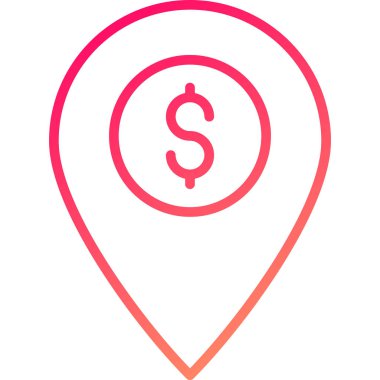 konum. Web simgesi basit illüstrasyon